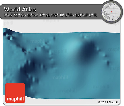 Satellite 3D Map of the Area around 10° 7' 21" N, 163° 16' 30" E