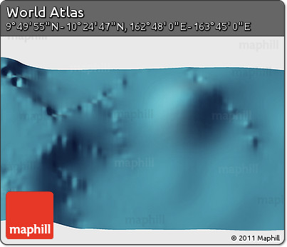 Satellite 3D Map of the Area around 10° 7' 21" N, 163° 16' 30" E