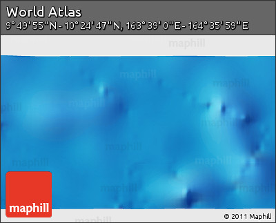 Physical 3D Map of the Area around 10° 7' 21" N, 164° 7' 30" E
