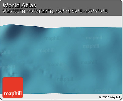 Satellite 3D Map of the Area around 10° 7' 21" N, 166° 40' 30" E