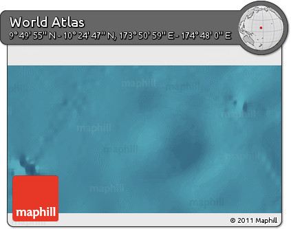 Satellite 3D Map of the Area around 10° 7' 21" N, 174° 19' 29" E