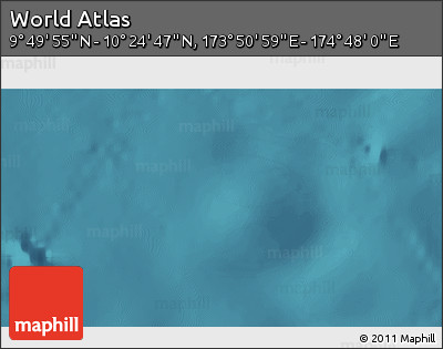 Satellite 3D Map of the Area around 10° 7' 21" N, 174° 19' 29" E