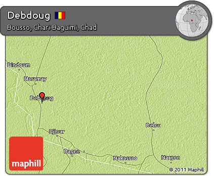 Physical 3D Map of Debdoug