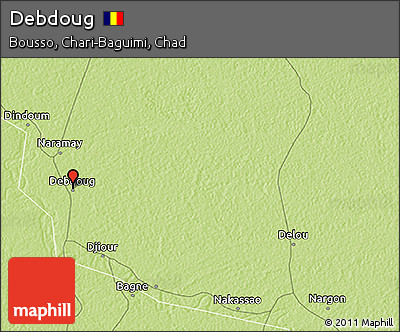 Physical 3D Map of Debdoug