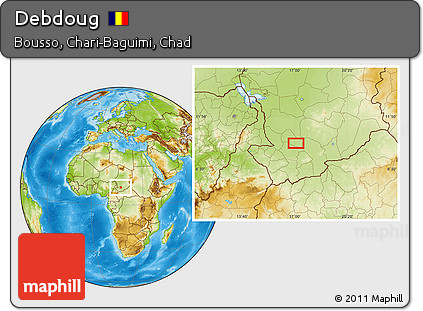 Physical Location Map of Debdoug