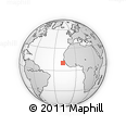 Outline Map of the Area around 10° 7' 21" N, 17° 46' 29" W, rectangular outline