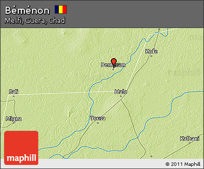 Physical 3D Map of Béménon