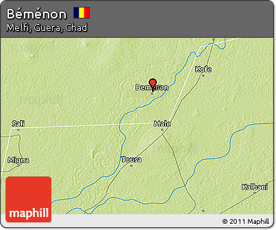 Physical 3D Map of Béménon