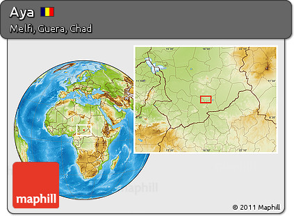 Physical Location Map of Aya