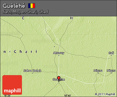 Physical Map of Guéléhé