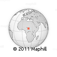 Outline Map of Karo, rectangular outline