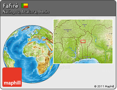 Physical Location Map of Fafiré