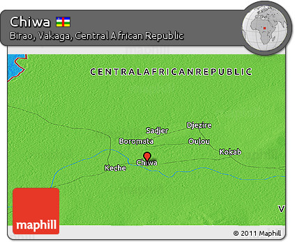 Political Panoramic Map of Chiwa
