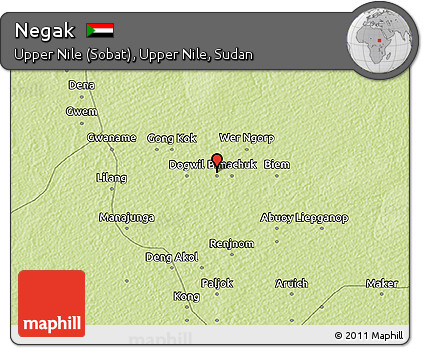 Physical 3D Map of Negak
