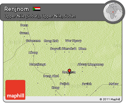 Physical 3D Map of Renjnom