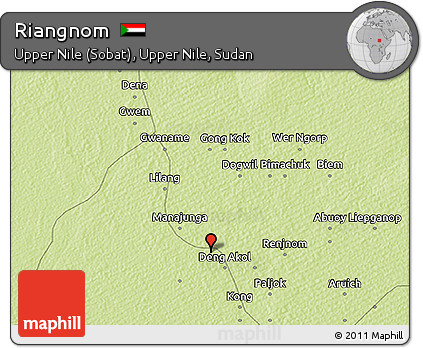Physical 3D Map of Riangnom