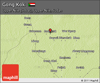 Physical 3D Map of Gong Kok