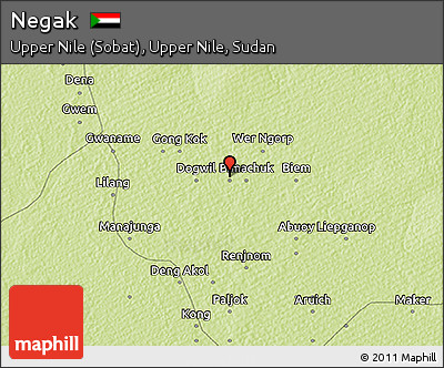 Physical 3D Map of Negak