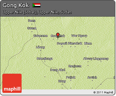 Physical 3D Map of Gong Kok