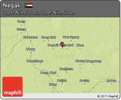 Physical 3D Map of Negak