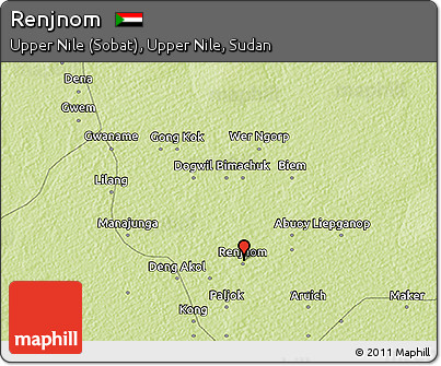 Physical 3D Map of Renjnom