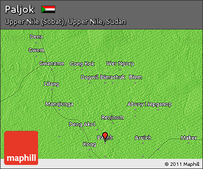 Political 3D Map of Paljok
