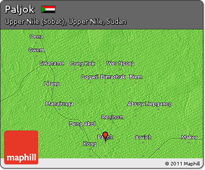 Political 3D Map of Paljok