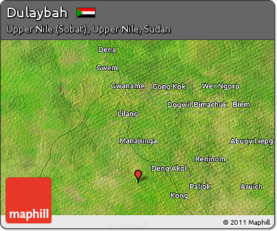 Satellite 3D Map of Dulaybah