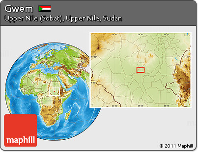 Physical Location Map of Gwem