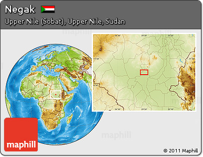 Physical Location Map of Negak
