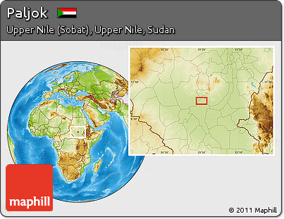Physical Location Map of Paljok