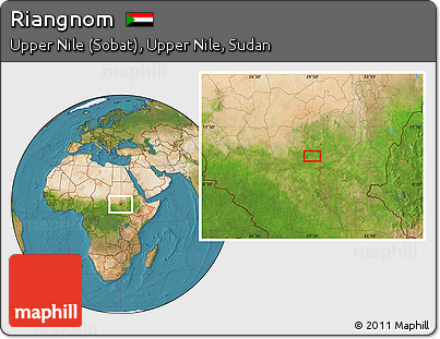 Satellite Location Map of Riangnom
