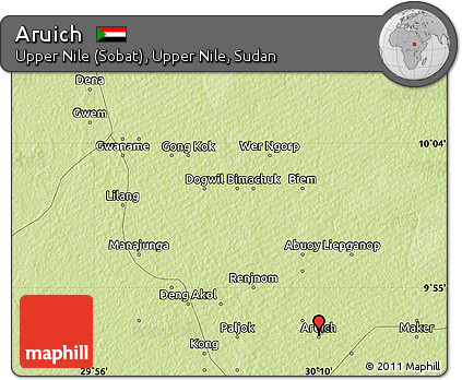 Physical Map of Aruich
