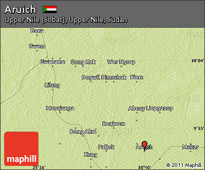 Physical Map of Aruich