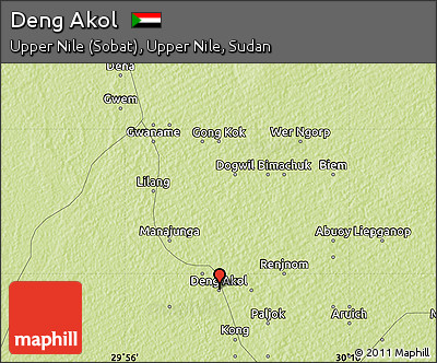 Physical Map of Deng Akol