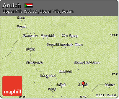 Physical Map of Aruich
