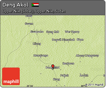 Physical Map of Deng Akol