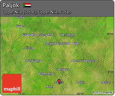 Satellite Map of Paljok