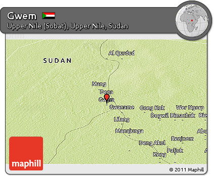 Physical Panoramic Map of Gwem