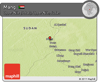 Physical Panoramic Map of Mang