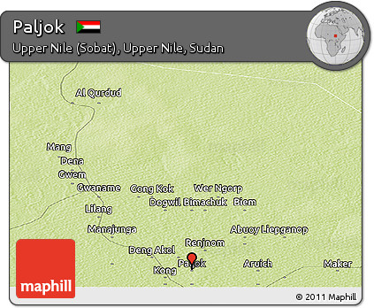 Physical Panoramic Map of Paljok