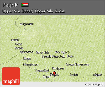 Physical Panoramic Map of Paljok