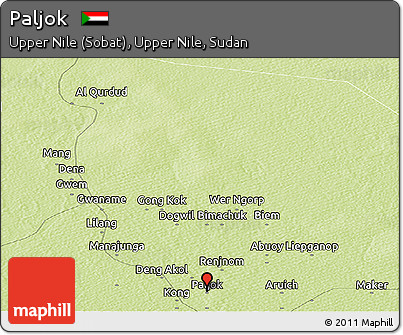 Physical Panoramic Map of Paljok