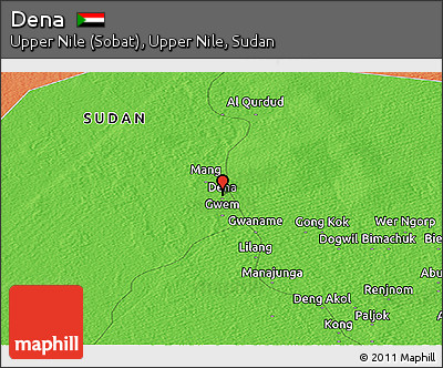 Political Panoramic Map of Dena