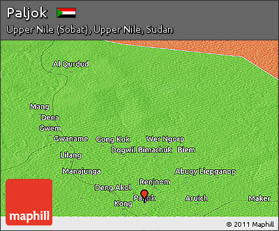 Political Panoramic Map of Paljok