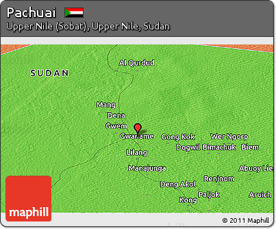 Political Panoramic Map of Pachuai
