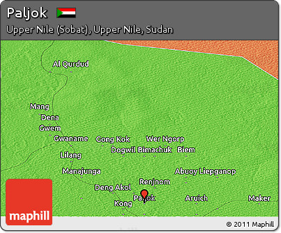 Political Panoramic Map of Paljok