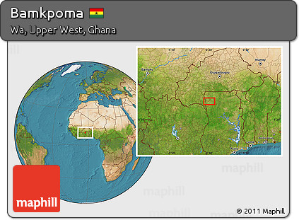 Satellite Location Map of Bamkpoma