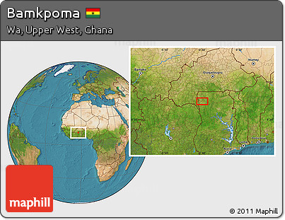 Satellite Location Map of Bamkpoma