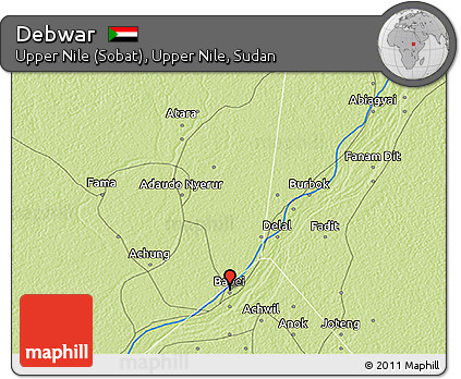 Physical 3D Map of Debwar
